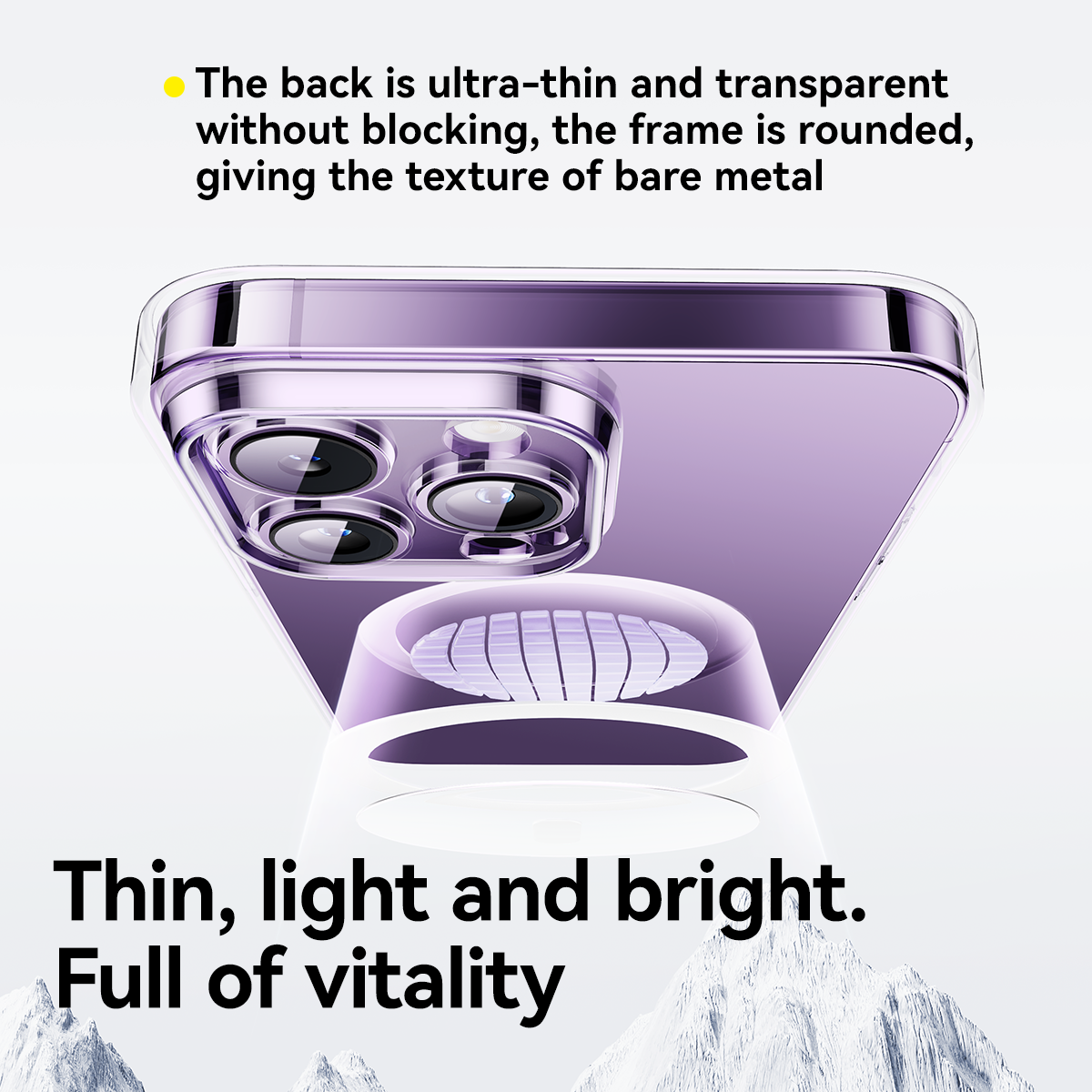 Baseus iPhone 15 Lucent Magnetic Phone Case Magsafe Magnetic Design Lens Protection Dustproof For iPhone 15 Pro Max