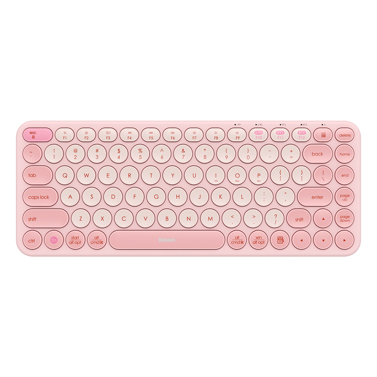 Baseus K01A Wireless Tri-Mode Keyboard 2.4G USB Connection Mini Quiet Typing AAA Batteries Ergonomic Design for Mac Windows K01B