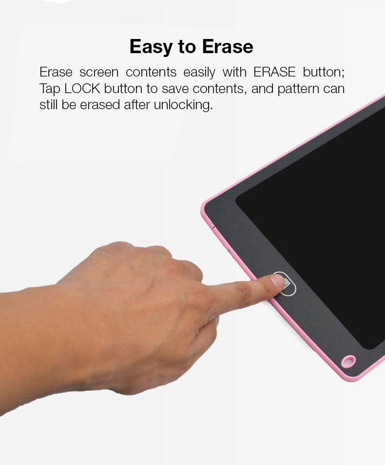 GXM LCD Writing Tablet Board 8.5 12 16 inch Draw Sensitively and Delicately comes with a writing pen easy to operate and clean for children