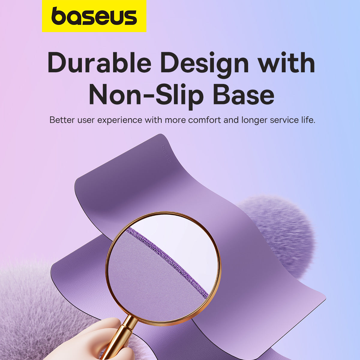 Baseus PU Leather Mouse Pad Waterproof Coating Eco-friendly Napa Grain 210 x 260 mm for Mouse Mice