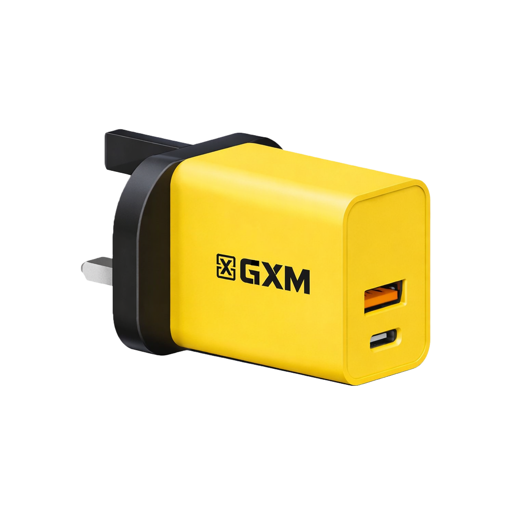 GXM 30W PD Fast Charger AC-3001 – Dual Port USB-C & USB-A with 12-Month SG Warranty