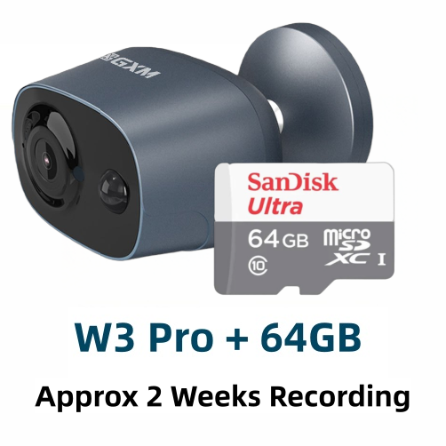 GXM W3 Pro Wireless Battery Camera – 2K Home Security Camera with Motion Detection & Night Vision