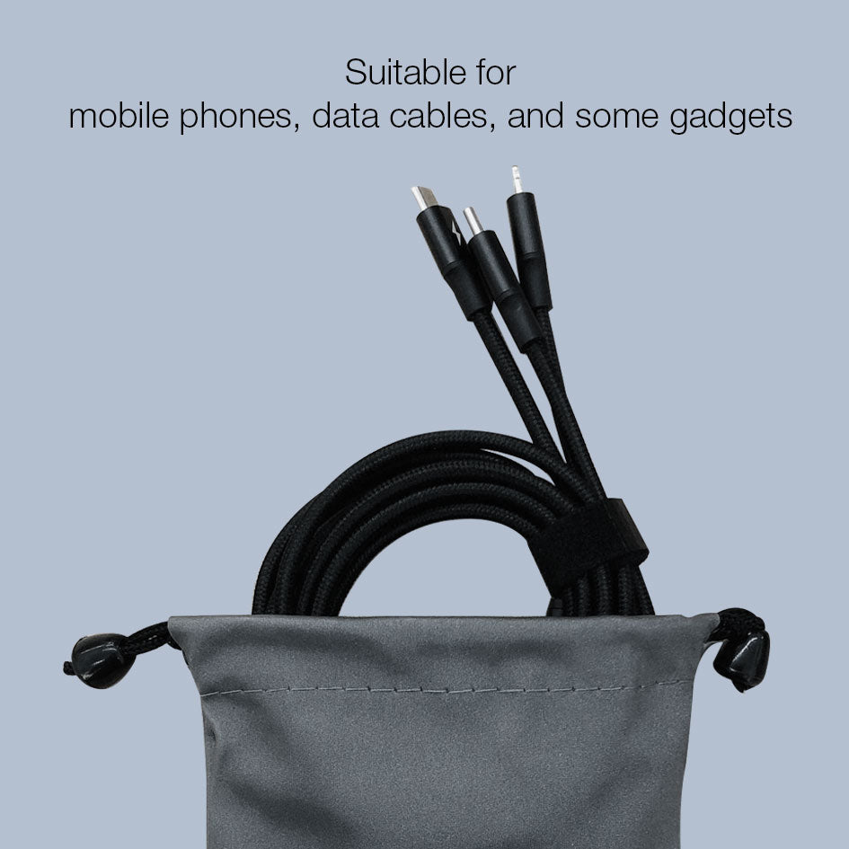 GXM Pouch Bag Cover Water-resistance Mesh for Mobile Phone Power Bank USB Cable Charger