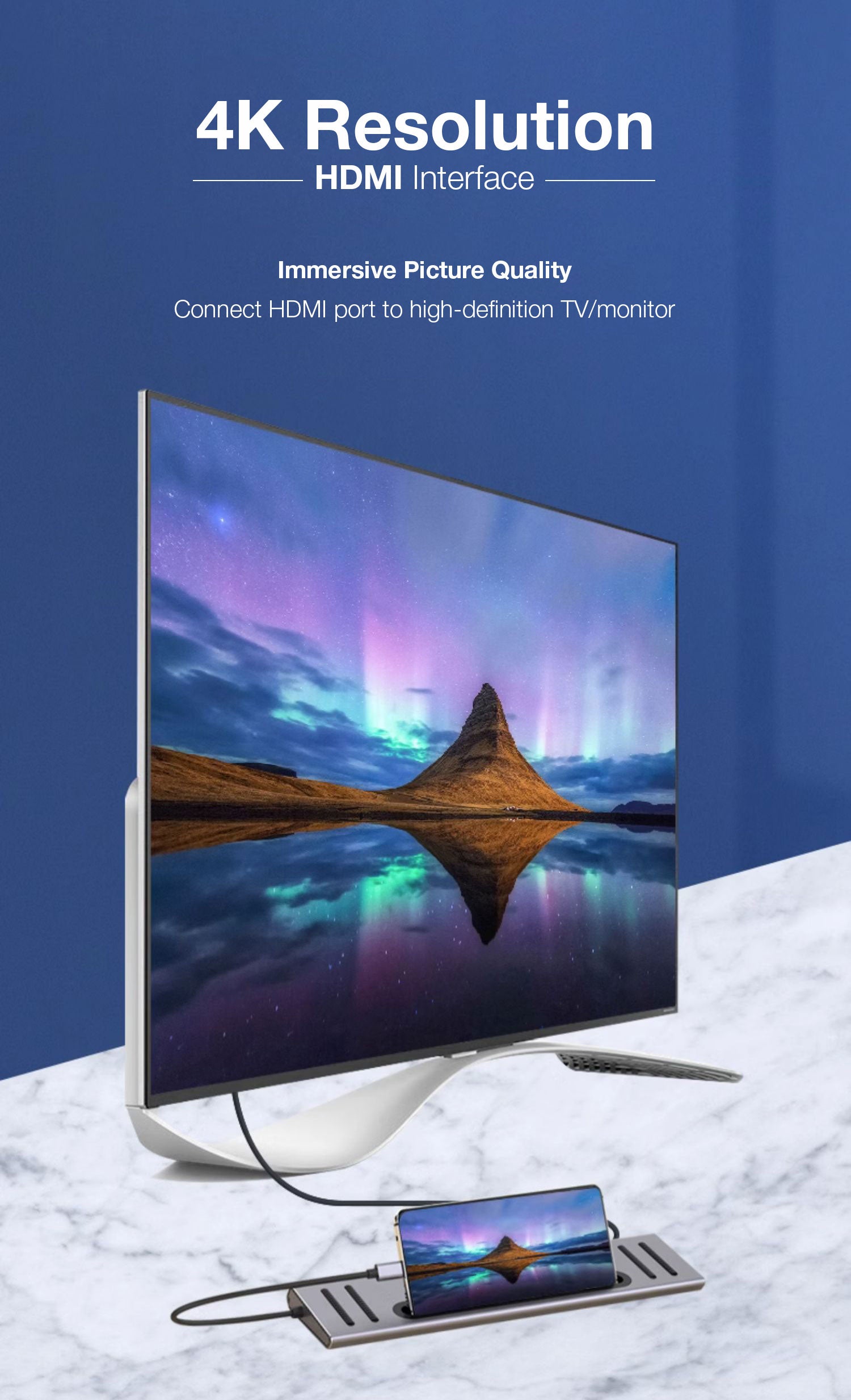 GXM 12 in 1 Hub Type-C Multi Function Docking Station 4K Resolution 60Hz USB 3.0 RJ45 1000Mbps Internet USB 3.0 Hub