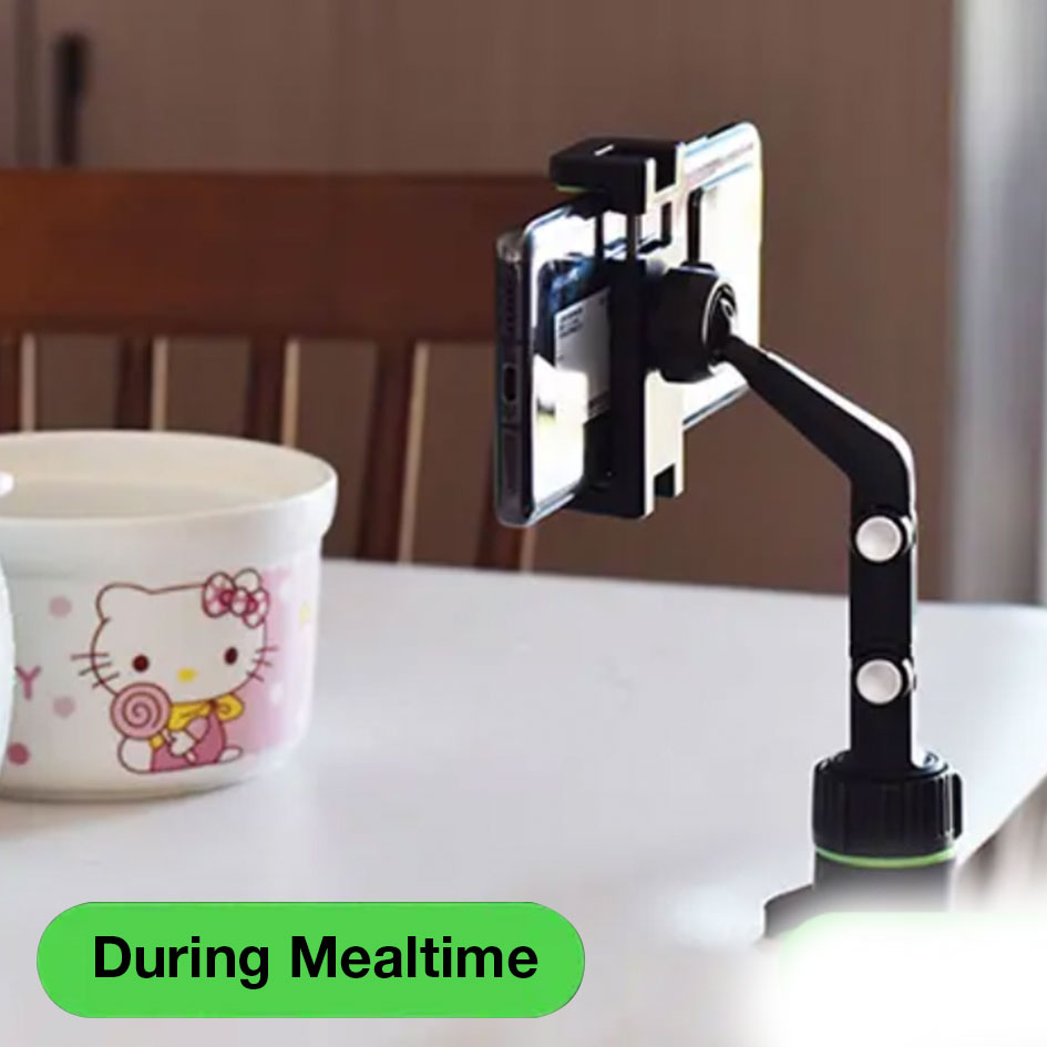 GXM K4 Car Phone Holder Universal Clip Cellphone Holder Up to 7.2inches 360° Ball Joint For Kitchen Study Car Watching