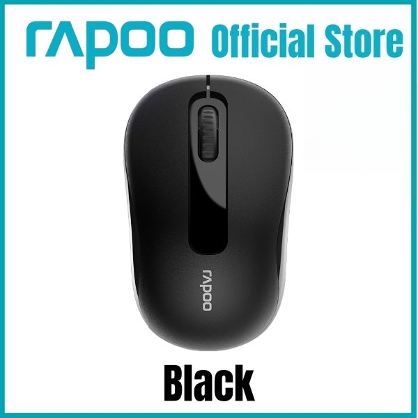 RAPOO M10 Plus 2.4GHz Wireless Optical Mouse | 1200 DPI | Ergonomic Ambidextrous Design | 12-Month Battery Life