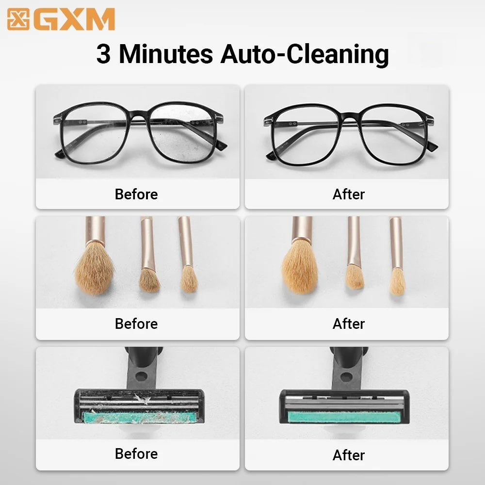 EraClean Pro Wireless Ultrasonic Cleaner | 45kHz High-Frequency 360° Deep Cleaning | Type-C Fast Charging