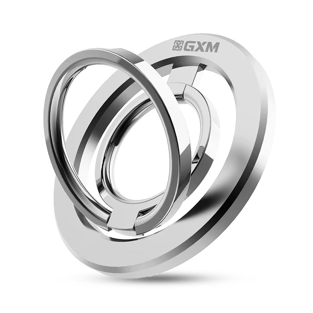 GXM Magnetic Foldable Metal Ring 2 Fold Strong Magnet 180° Flip 360° Rotation Landscape Portrait for Phones