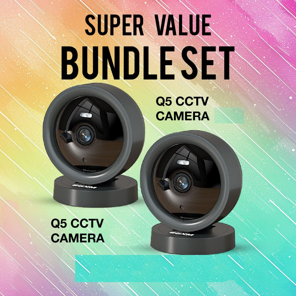 GXM Q5 3K Smart Camera CCTV 5MP Dual Band 5G 2.4G Magnetic 3M Tape Base Built-in Light Security Home IP Camera