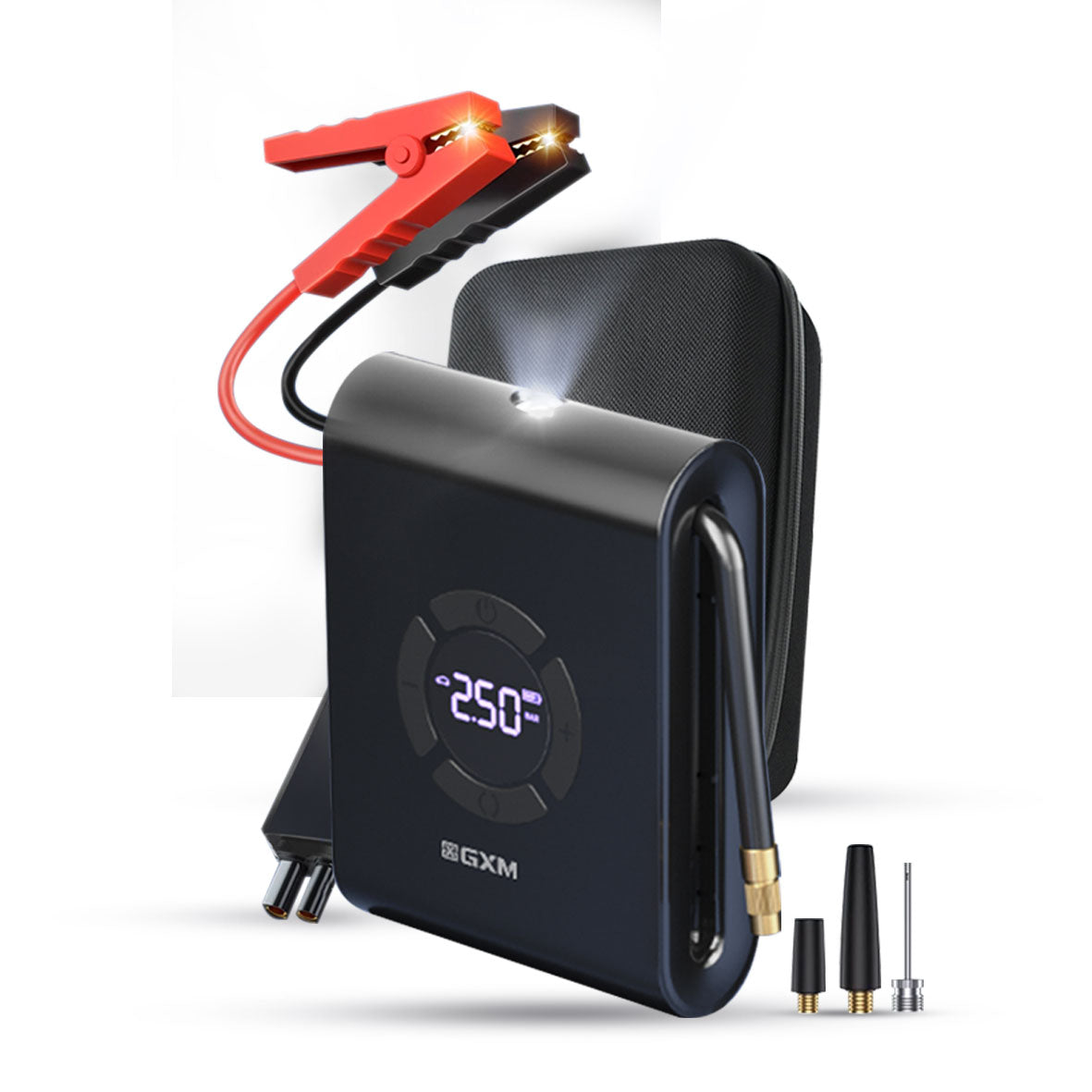 GXM Car Jump Starter Air Pump Starter Kit Power Bank Light 12000mAh 12