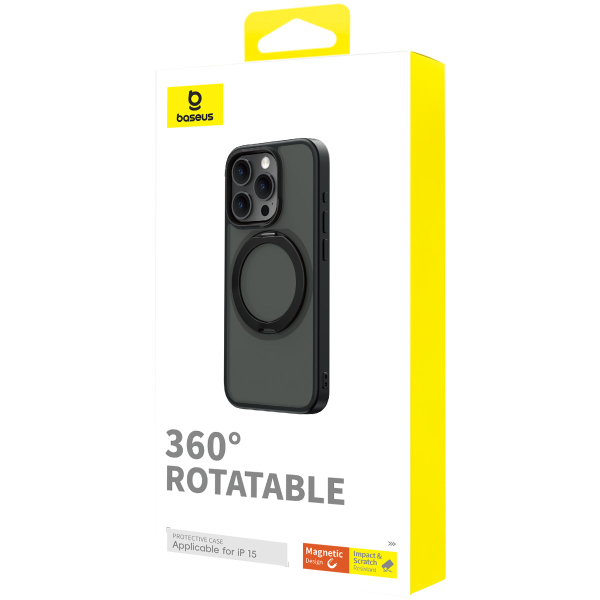 Baseus IPhone 15 Pro Max CyberLoop Magnetic Phone Case for iP 15 Frosted Black