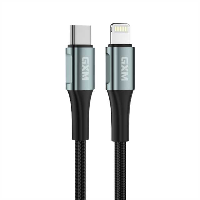 GXM 100W Ultra-Fast Charging Data Cable Type-C Lightning USB 1M 2M Data Transfer Durable Bends Temperature Control 27W Apple Fast 30W PD iPad Fast Charging
