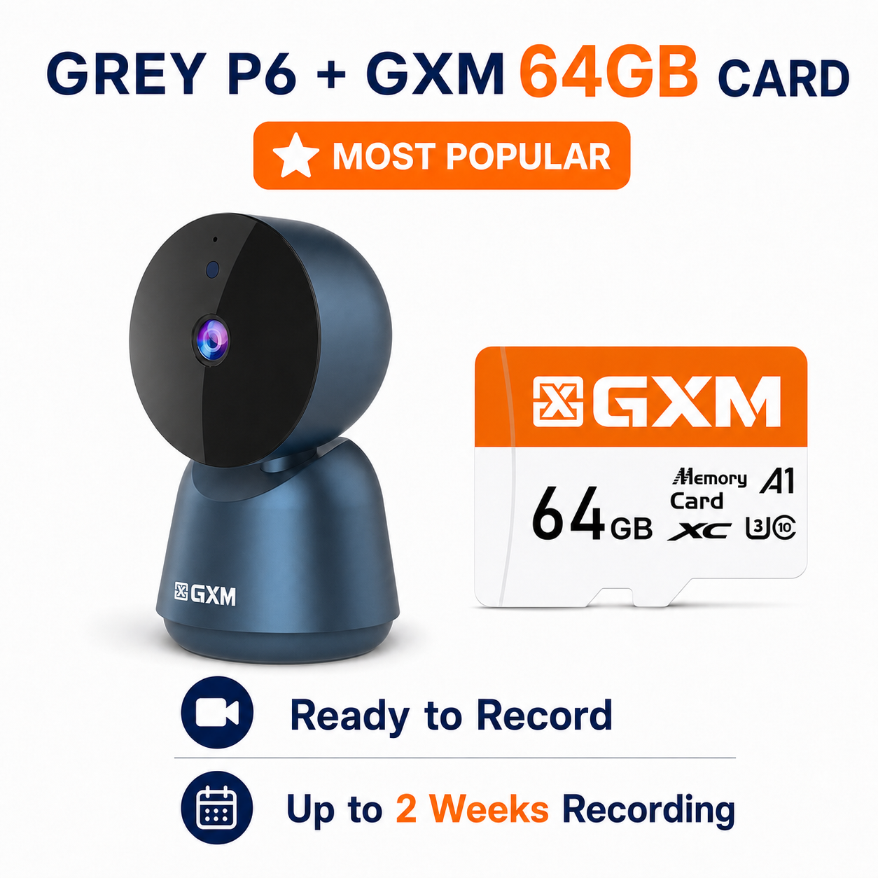 GXM P6 5MP 3K Smart Camera CCTV Baby Monitor Night Vision 360 Rotation DualBand IP Security Camea Dual-Band WiFi 2.4G/5G