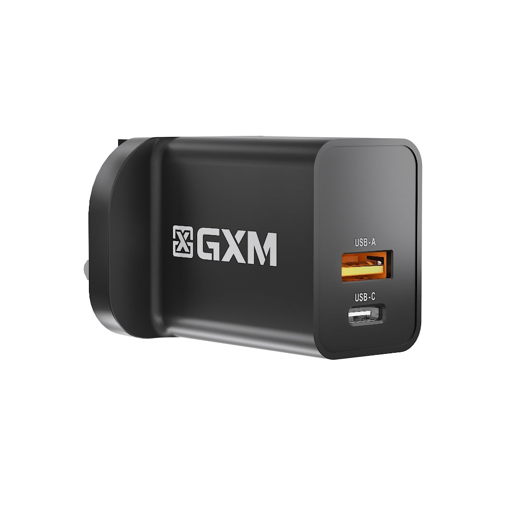 GXM 30W Safety Mark Fast Charging Charger 1xType C 1xUSB Fast Charge Wall Charger Adapter Wall Charger 230083-24