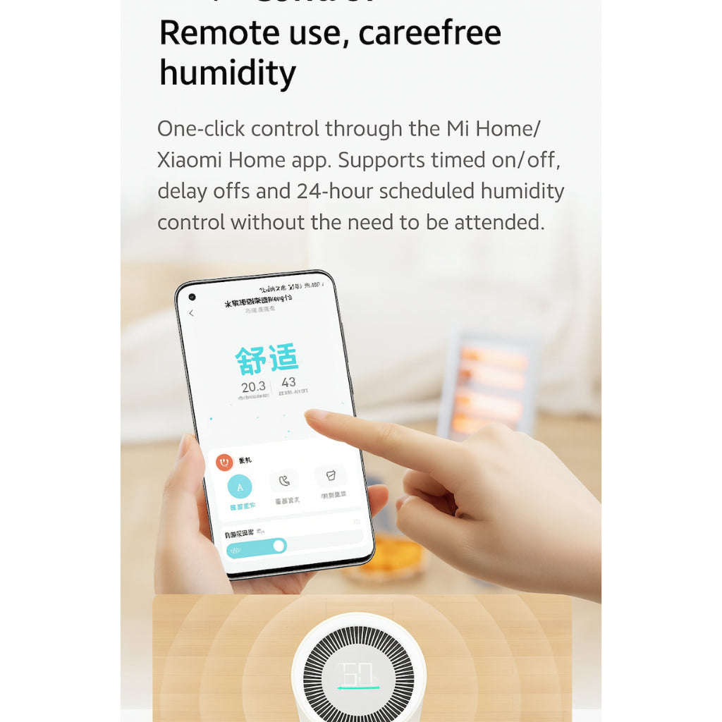XIAOMi Smart Dehumidifier 22L | APP Control | 4.5L Tank | ≤41dB Quiet | Auto Stop | 3 Modes | Clothes Drying |