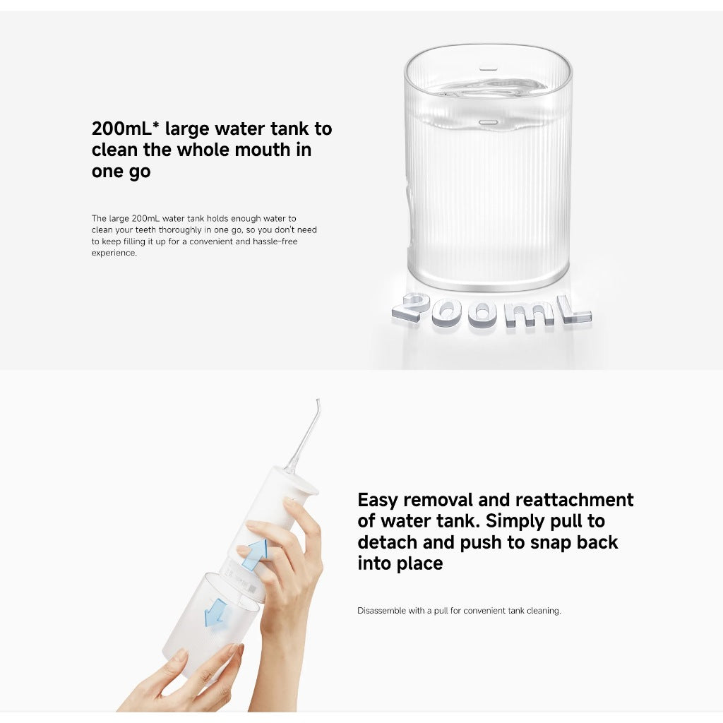 Xiaomi Mijia Water Flosser 2 Portable Dental Irrigator with 5 Modes & USB-C Charging