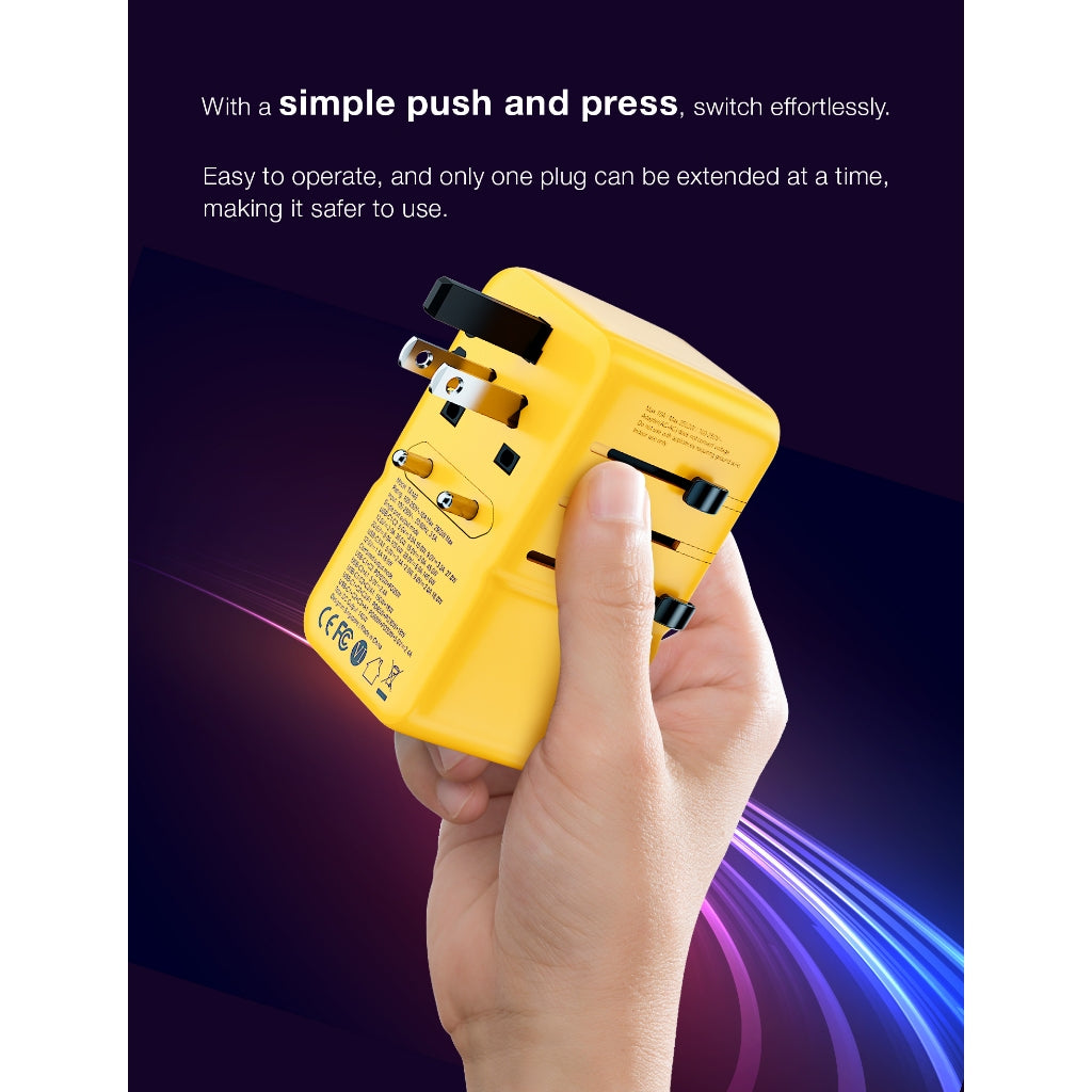 GXM 140W GaN Travel Adapter 150 Countries Charge Laptop Phone Tablet 3 Products Fast Charging Samsung SFC 2.0