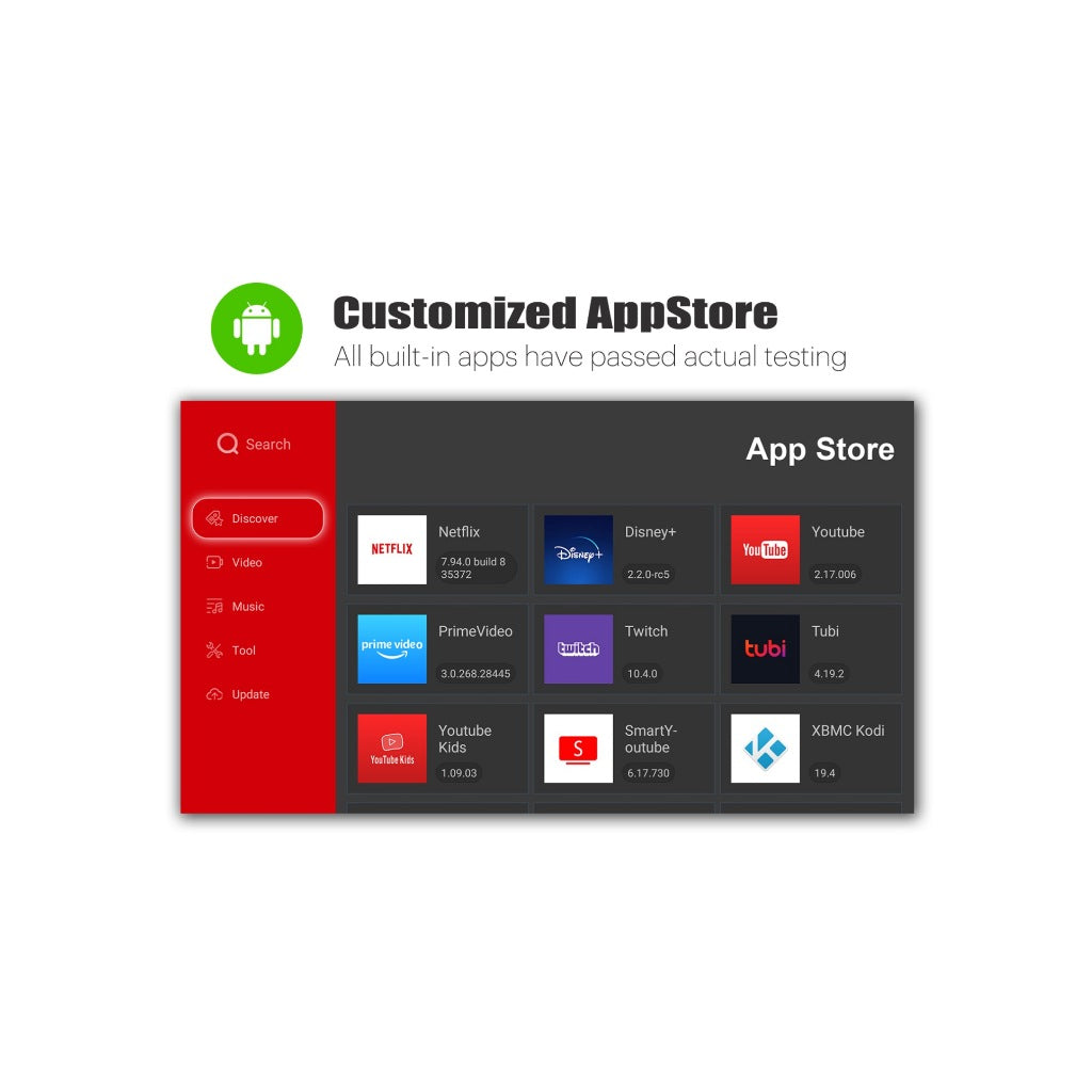 GXM S500 4K Mini Projector Smart Android Wi-Fi Portable DLP Built in 15000 mAh Led Rechargeable Portable Projector