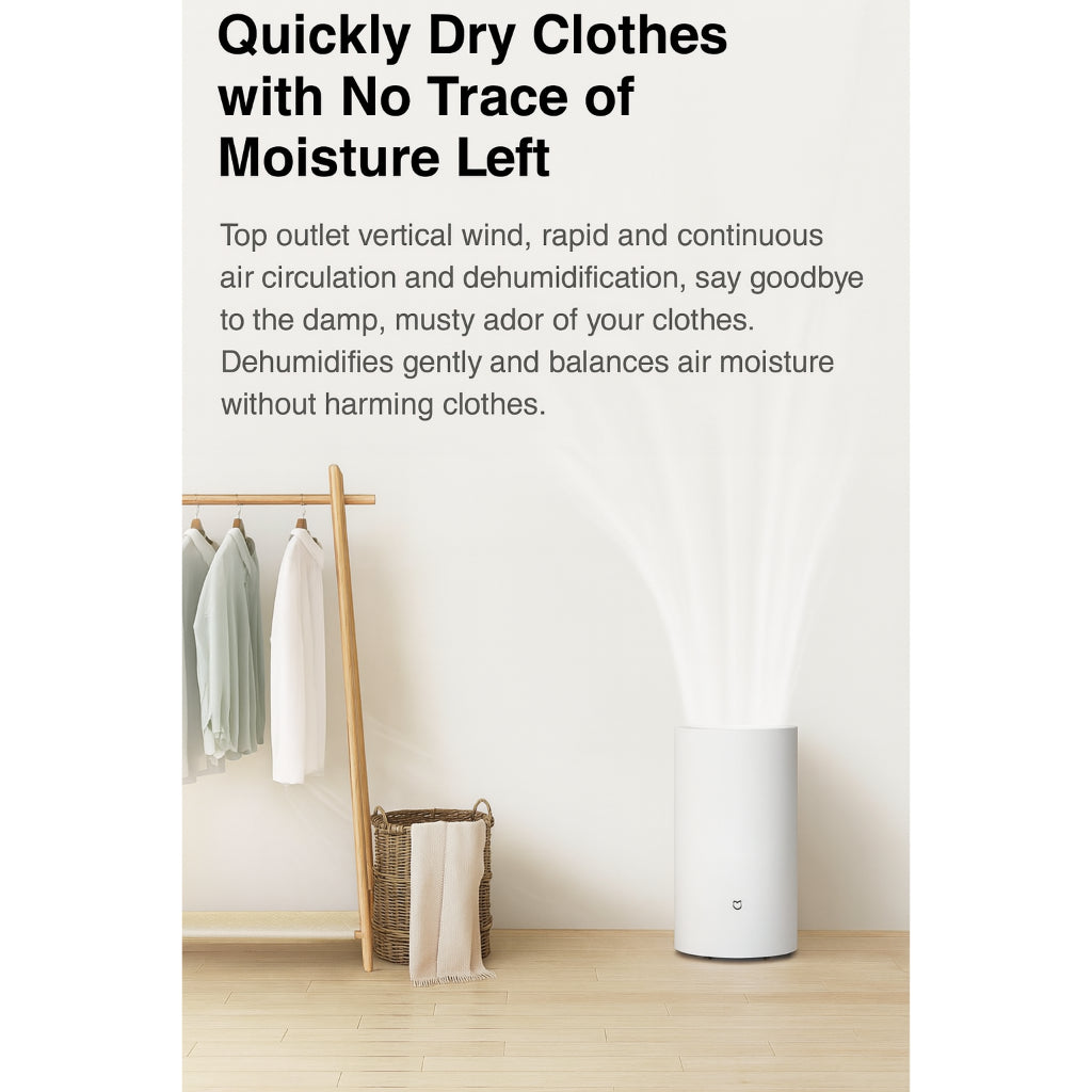 XIAOMi Smart Dehumidifier 22L | APP Control | 4.5L Tank | ≤41dB Quiet | Auto Stop | 3 Modes | Clothes Drying |
