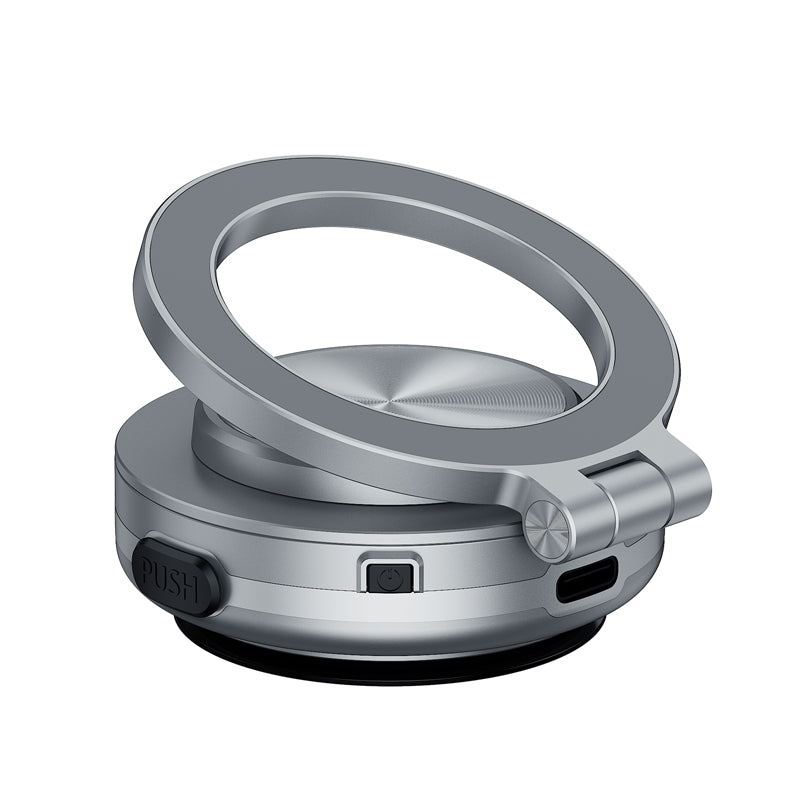 Premium Electric Vacuum Suction Magnetic Magsafe Car Phone Holder Mount Stand 360 Rotation