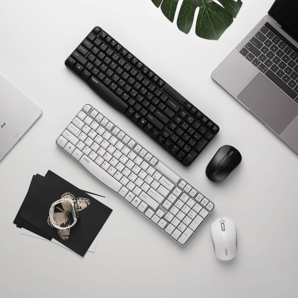 RAPOO X1800S Wireless Keyboard & Mouse Combo | E1050 + M10 Plus | 2.4G | 104 Keys | 1200DPI | 2-Year SG Warranty