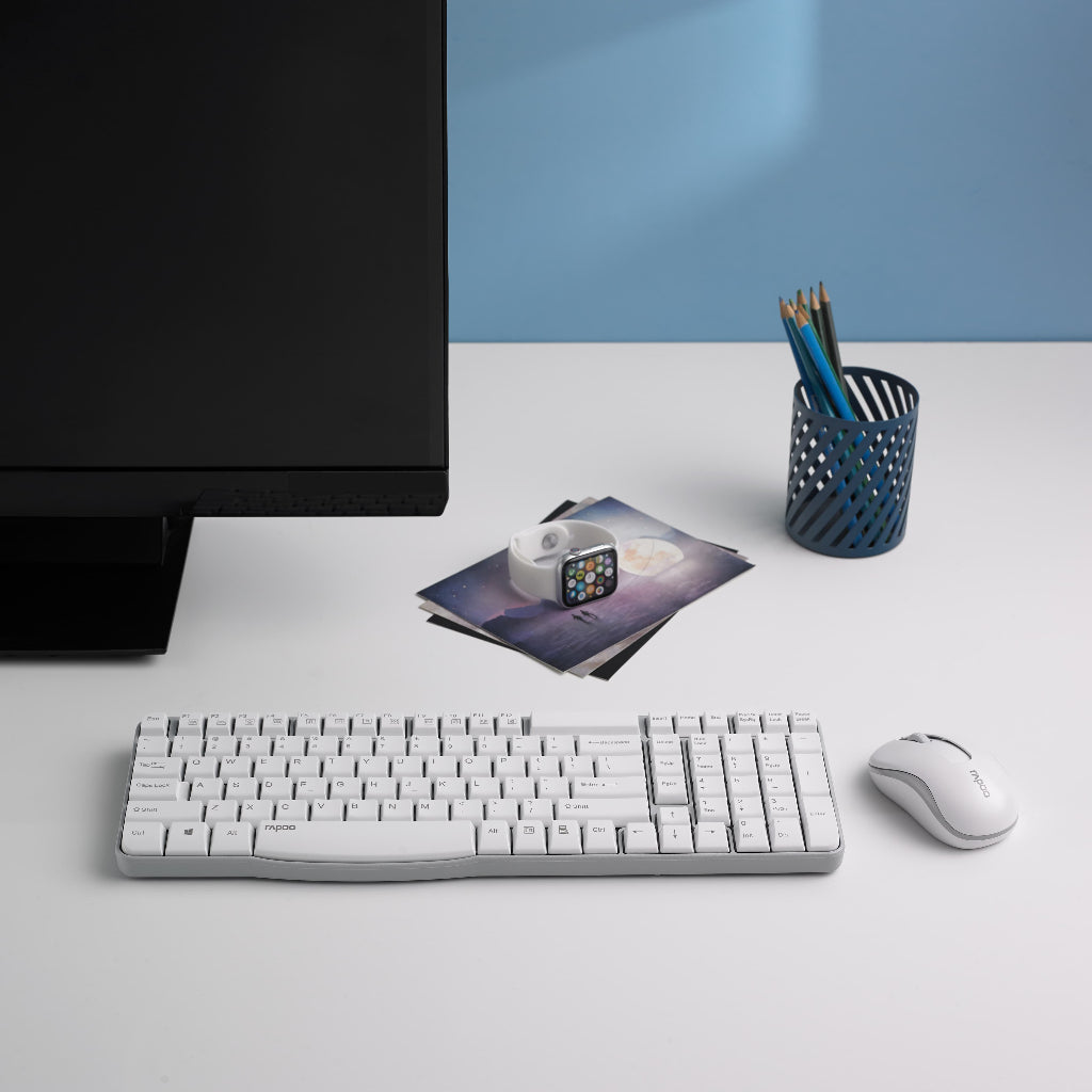 RAPOO X1800S Wireless Keyboard & Mouse Combo | E1050 + M10 Plus | 2.4G | 104 Keys | 1200DPI | 2-Year SG Warranty