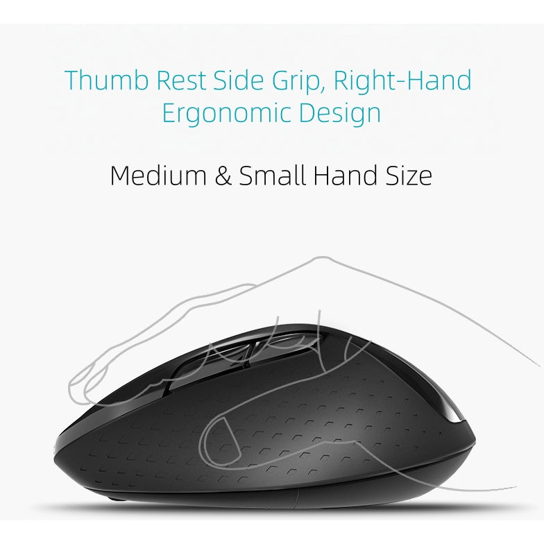 RAPOO M300 Silent Wireless Mouse | BT 5.0 + 2.4G | 2400 DPI | 24M SG WarrantyKeyboard Mouse Combo Bundle