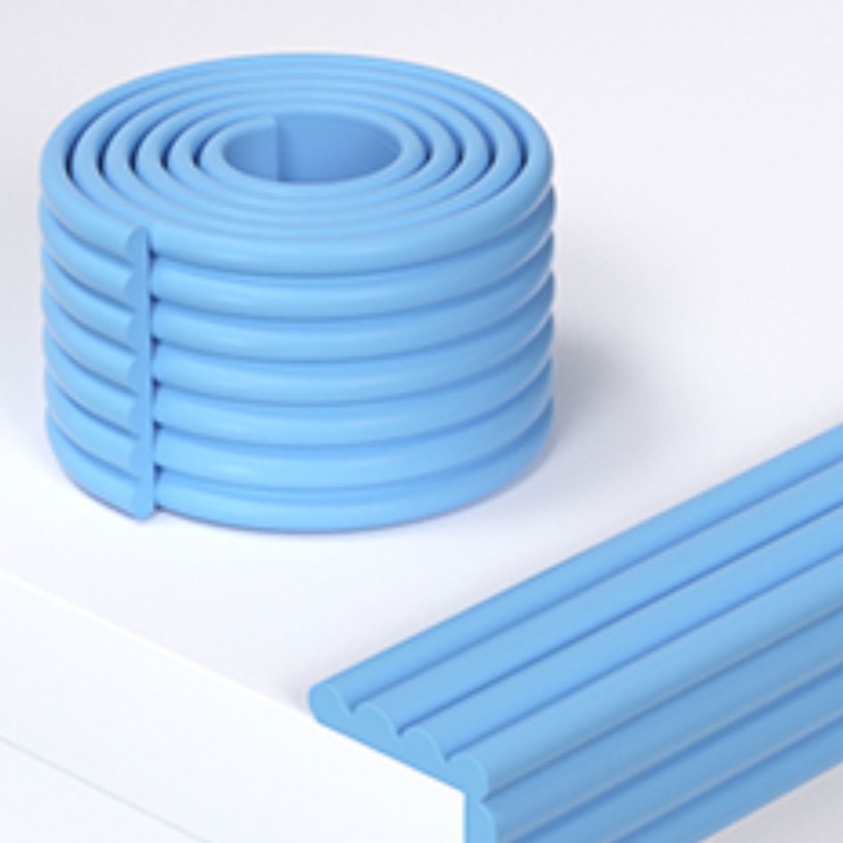 Beideli Baby Edge Protection Stripe High Density Soft Anti Collision Impact Resistance NBR Material Silicone Bumper Safety Stripe