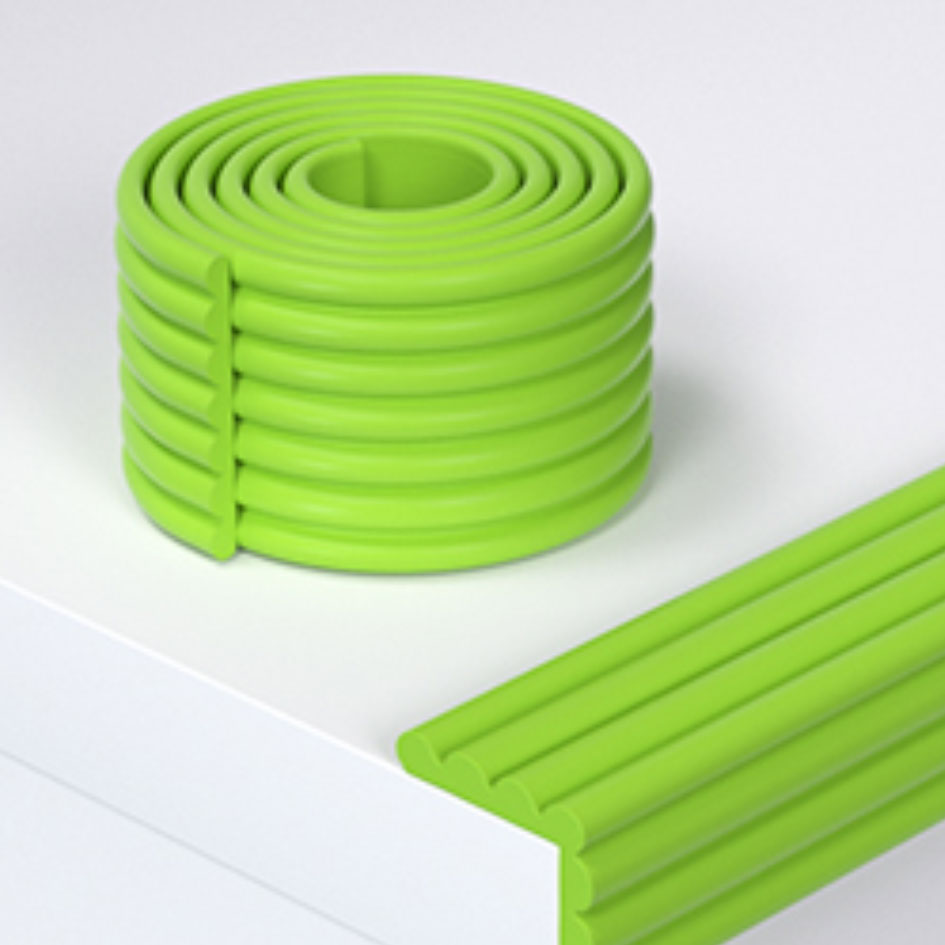 Beideli Baby Edge Protection Stripe High Density Soft Anti Collision Impact Resistance NBR Material Silicone Bumper Safety Stripe