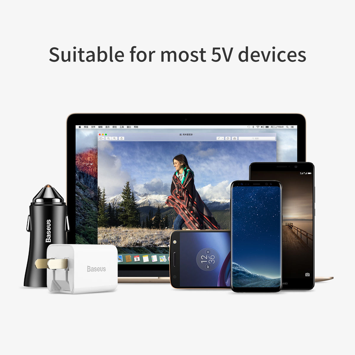 Baseus Mini 3A Type USB C Female to USB Male Adapter OTG Converter Charger Plug USB TYPE C to USB