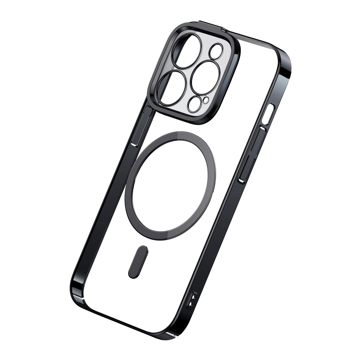 Baseus iP 14 Glitter Series Magnetic Case + FREE Tempered Glass Screen Protector Magsafe Strong Magnet Fingerprint Proof Lens Protection Electroplated Frame For iPhone 14 Pro Max Plus