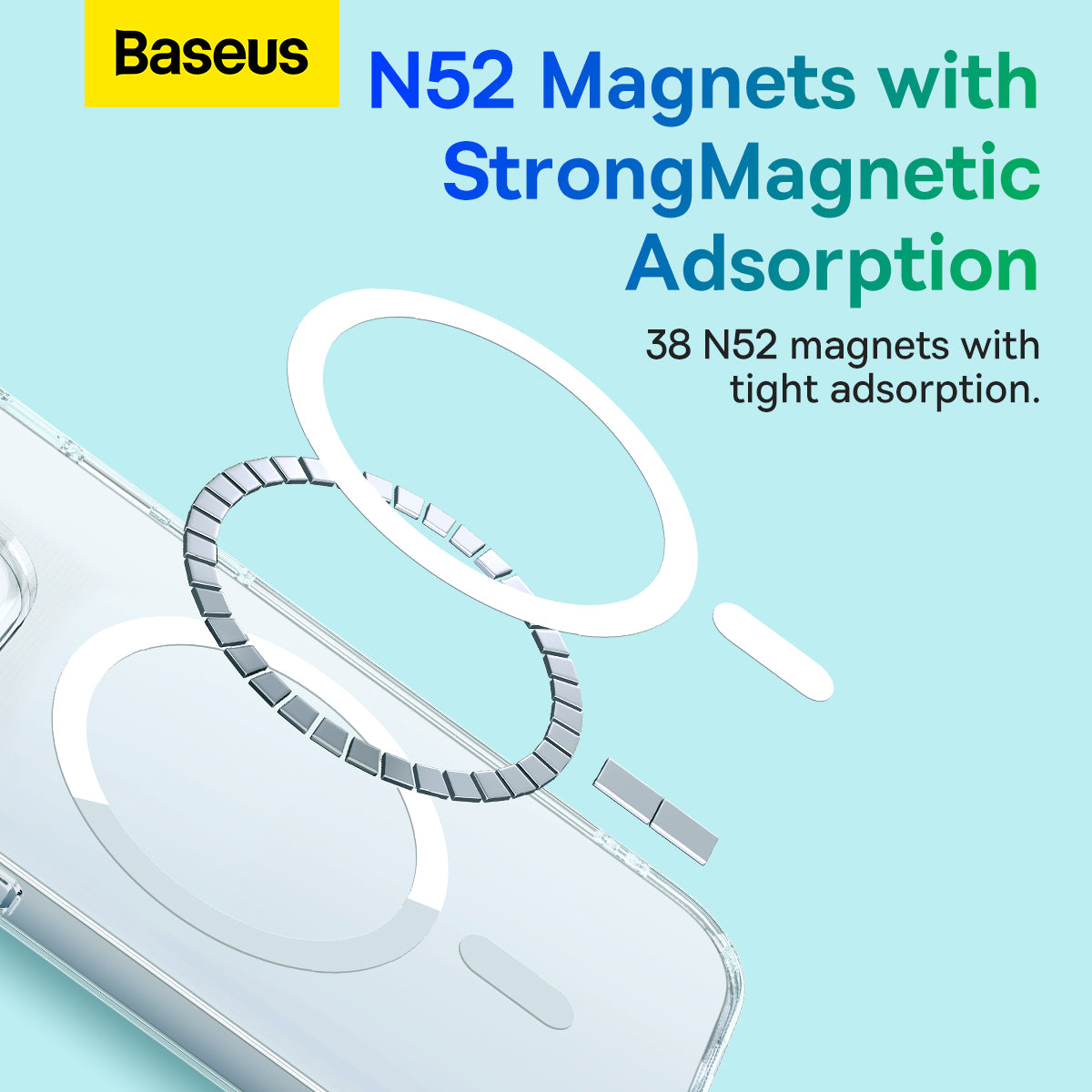 Baseus iP 14 Crystal Series Magnetic Case + FREE Tempered Glass Screen Protector Magsafe Compatible Hard Casing Clear Transparent Anti Yellowing For iPhone 14 Pro Max Plus
