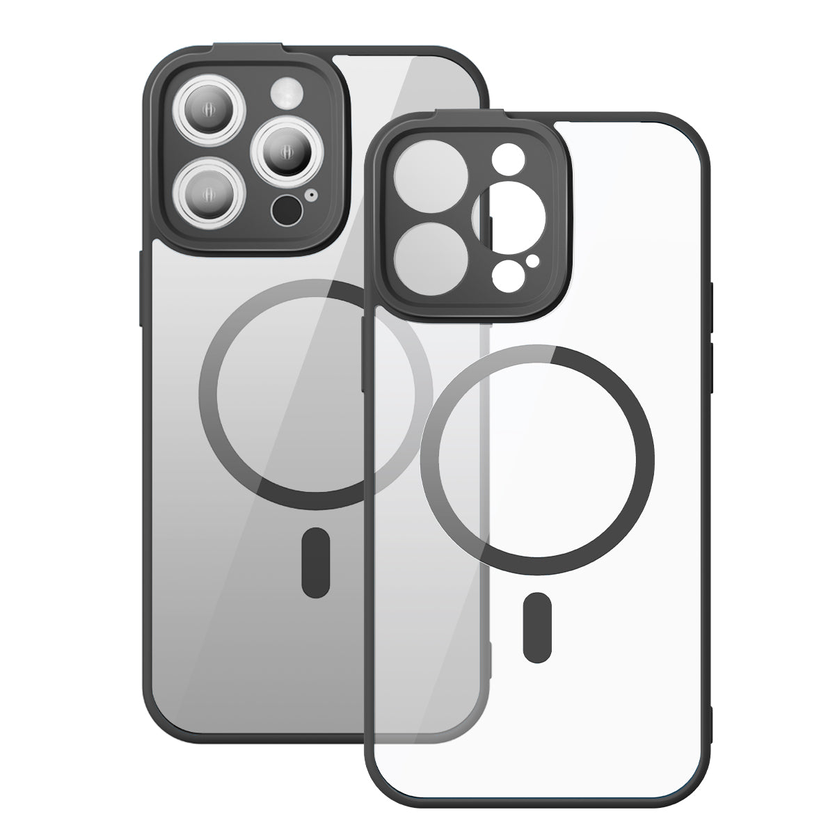 Baseus iP 14 Frame Series Magnetic Case + FREE Tempered Glass Screen Protector Magsafe Impact Shatter Resistant Lens Protection Fingerprint-Proof Anti-Yellowing Magsafe for iPhone 14 Pro Max Plus