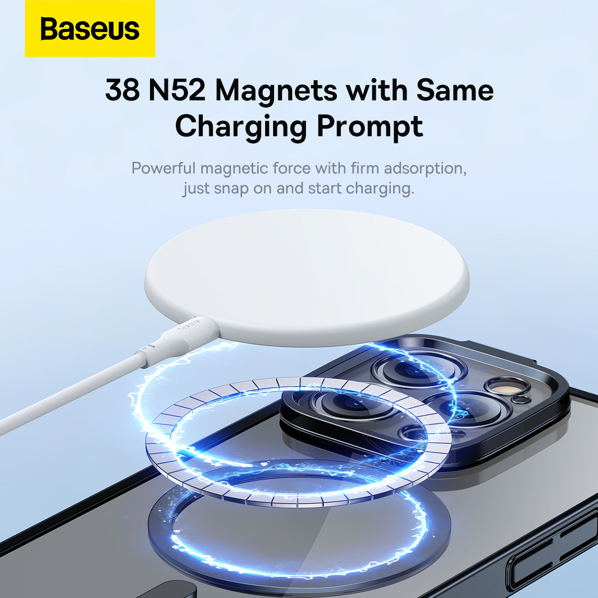 Baseus iP 14 Glitter Series Magnetic Case + FREE Tempered Glass Screen Protector Magsafe Strong Magnet Fingerprint Proof Lens Protection Electroplated Frame For iPhone 14 Pro Max Plus