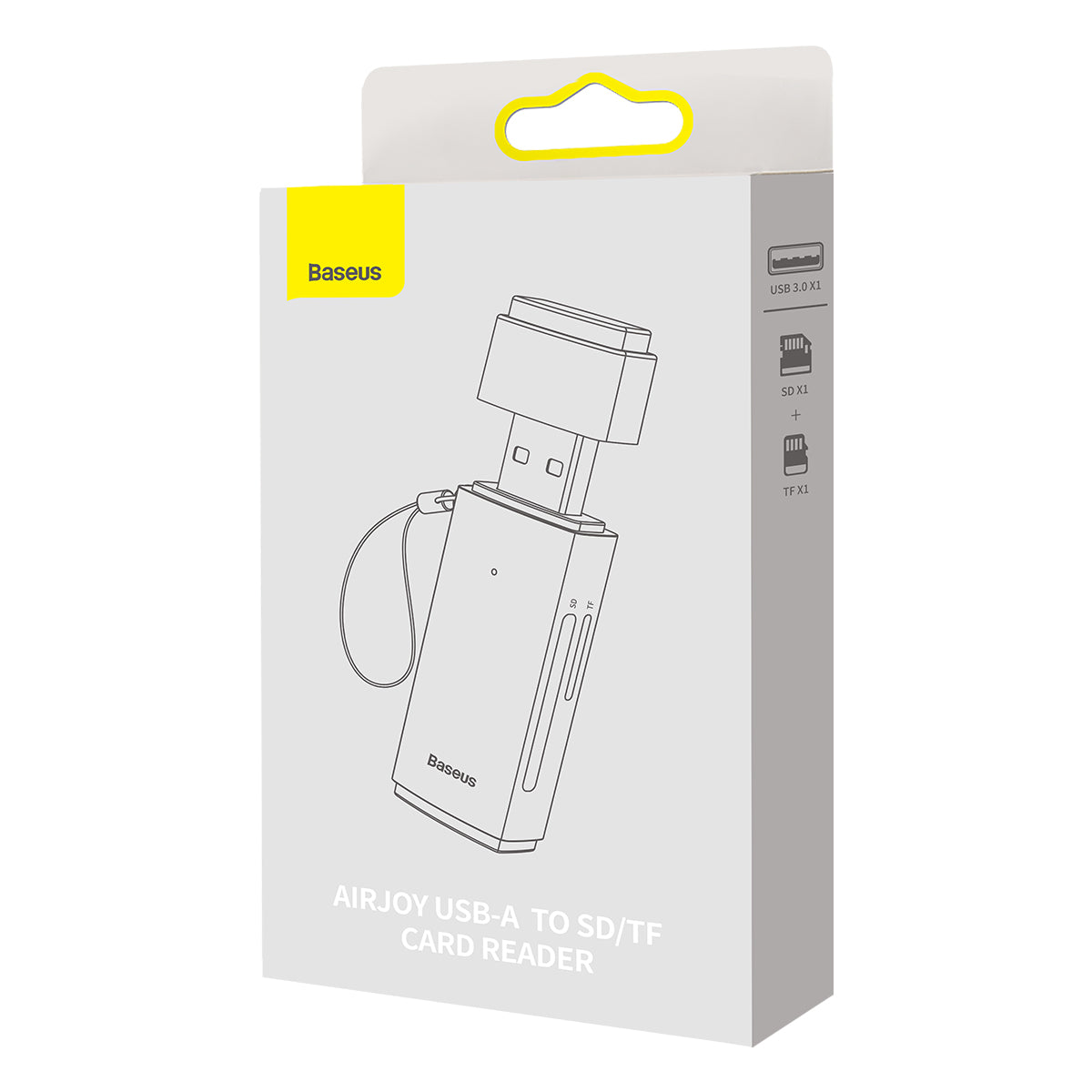 Baseus Lite Series USB-A & Type-C to SD/TF Card Reader SD TF USB 3.0 Card Memory Card 2 in 1 PC Laptop Smart Reader Adapter