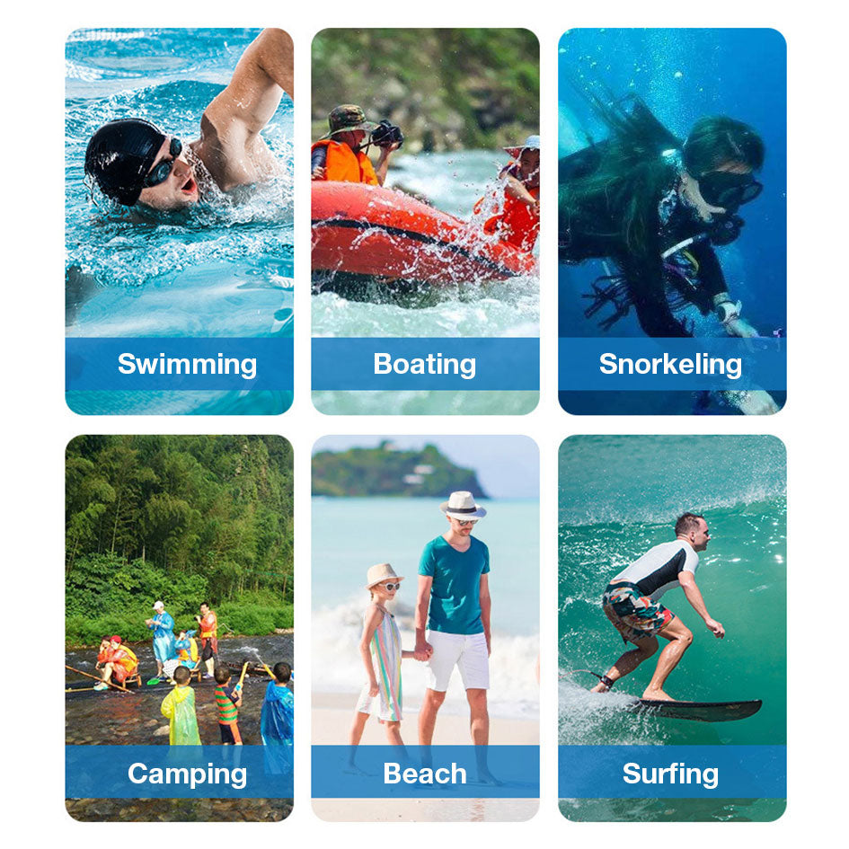GXM Waterproof Phone Case Bag Sensitive Touch IPX8 Waterproof Up to 7.2" Phones Swimming Snorkeling Surfing Beach Iphone Samsung OPPO Xiaomi Huawei LG