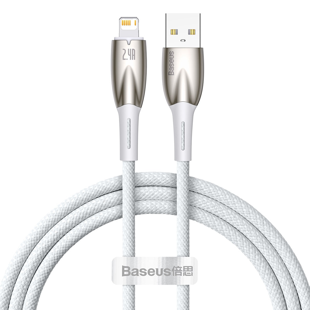Baseus Glimmer Series Fast Charging Data Cable USB Type-C Lightning 1m 2m Light Indicator Nylon For Mobile Phones Laptop iPhones