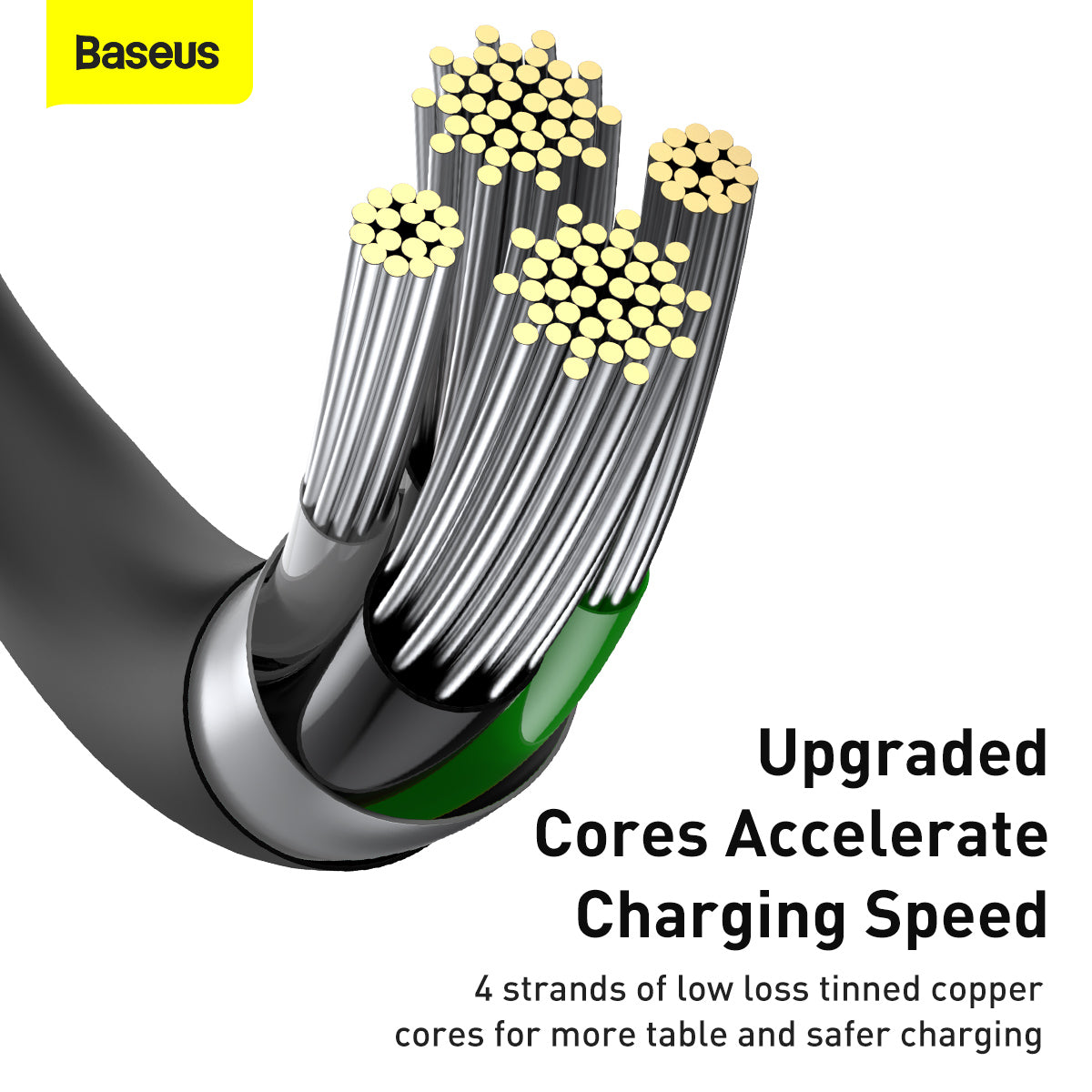 Baseus Superior Lightning 2.4A USB To Lightning iP Quick Charge Data 480Mbps TPE Anti Break Durable 1M 2M Cable