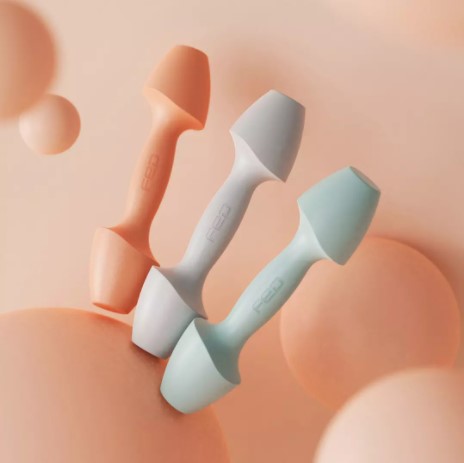 Xiaomi FED Female Dumbbells 2lb/4lb/6lb Fitness Equipment Training Barbell Weights Fitness Arm Slimming Aerobics Chest Exercise Dumbbell