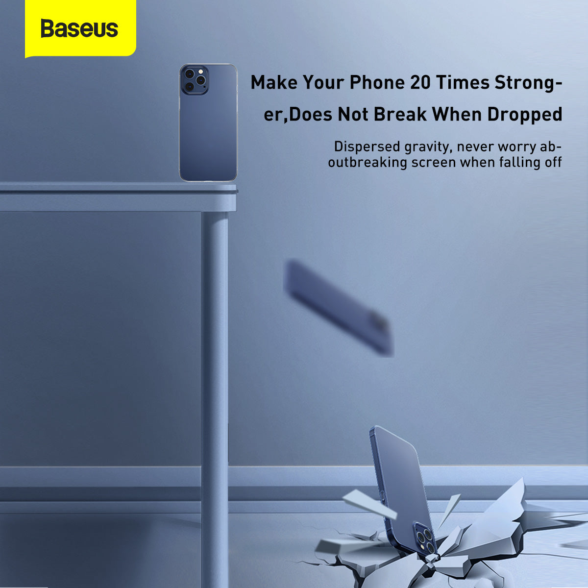 Baseus Simple iPhone 12 Pro 12 Pro Max Casing Back Case Anti Shock Anti Impact Case TPU Casing