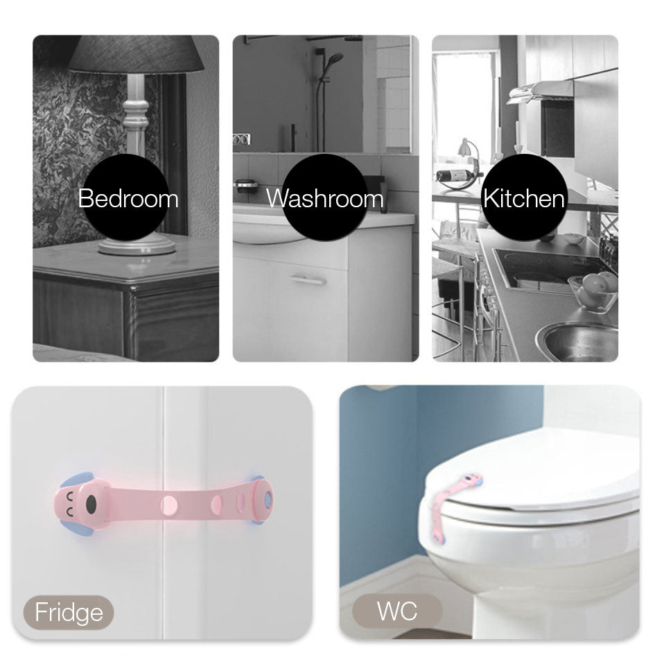 Beideli Baby Child Safety Lock Drawer Window Toilet Sliding Door Wardrobe Cabinet Lock For Kids Children Safety