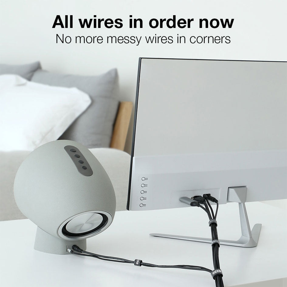 GXM Velcro Tape Cable Organizer Circle Strap Reusable Cable Tie Fastening Cables