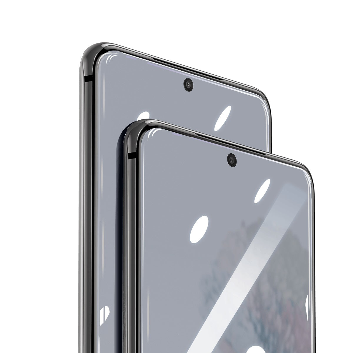 BASEUS S20 S20 Plus 2pcs Set Full Cover Soft Tempered Glass Screen Protector Anti Fingerprint HD Clear 9H Anti Impact Tempered Glass