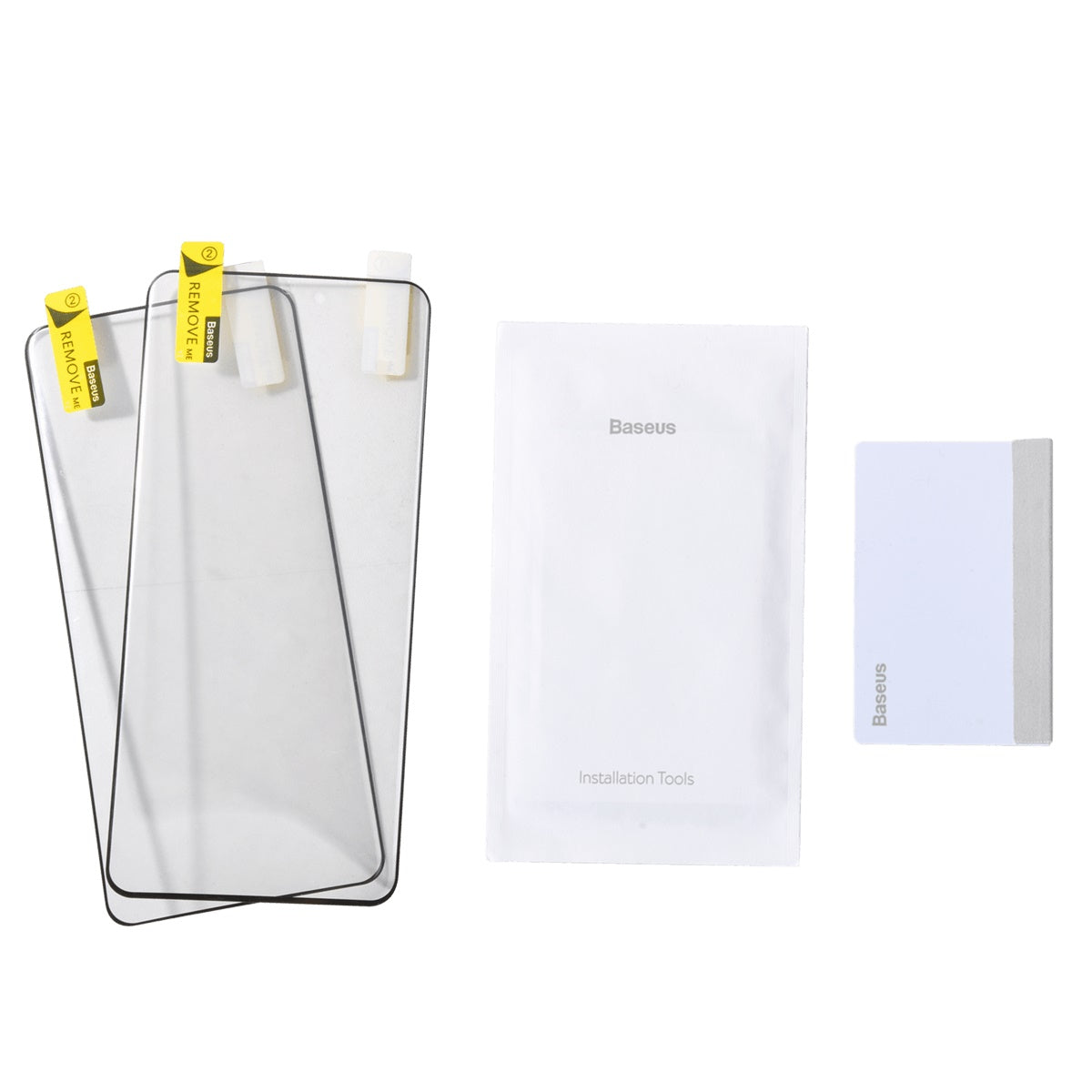BASEUS S20 S20 Plus 2pcs Set Full Cover Soft Tempered Glass Screen Protector Anti Fingerprint HD Clear 9H Anti Impact Tempered Glass