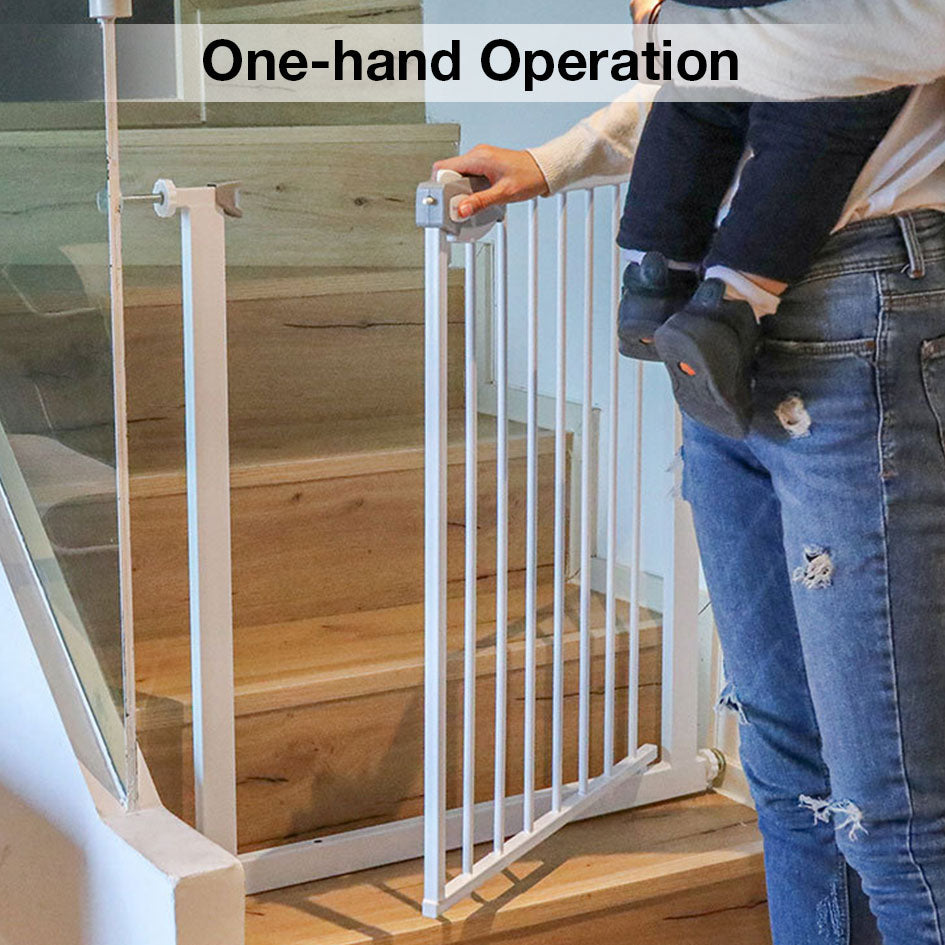 Baby Safety Gate Automatic Close Length Customization Swing Gate For Children Pet