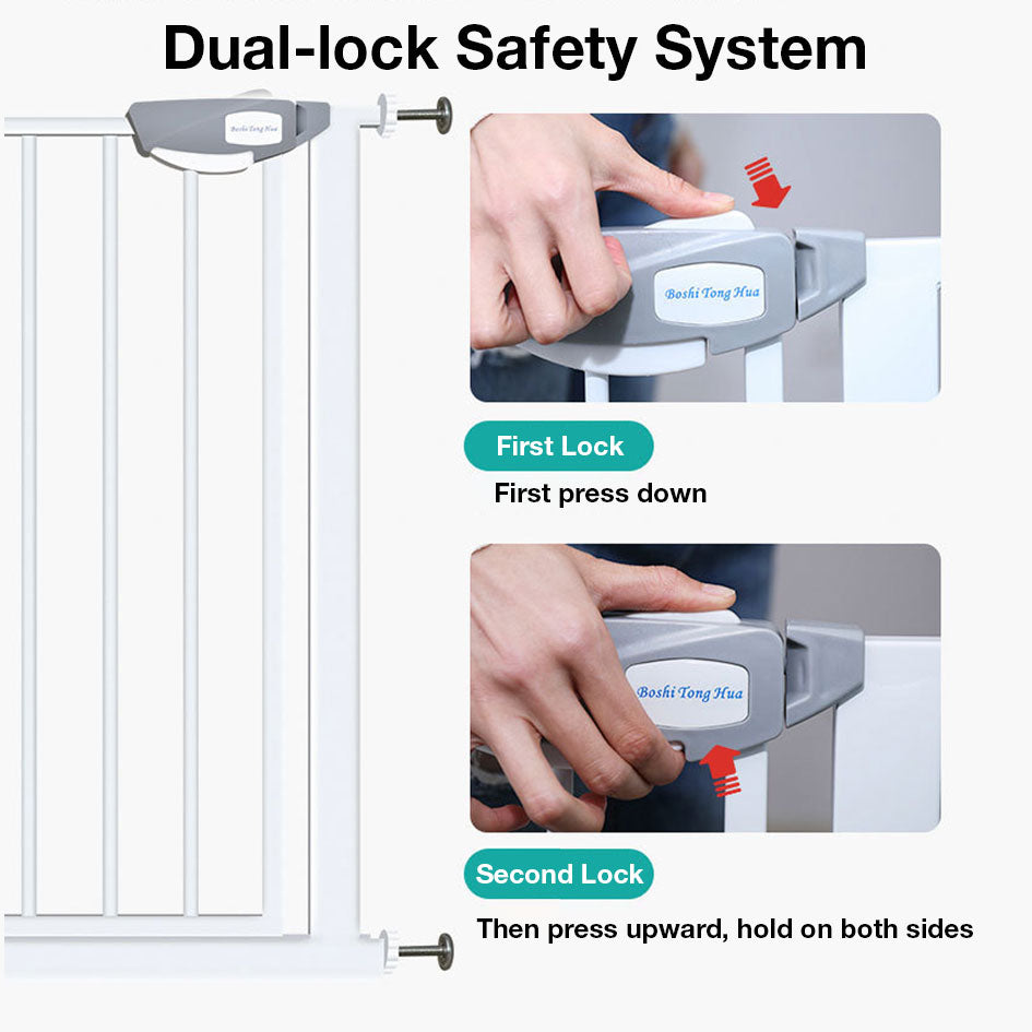 Baby Safety Gate Automatic Close Length Customization Swing Gate For Children Pet