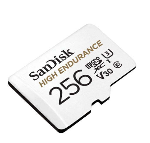 SanDisk High Endurance Video Monitoring MicroSD HC/XC Cards 4K UHD Full HD Video for CCTV and Car Camera