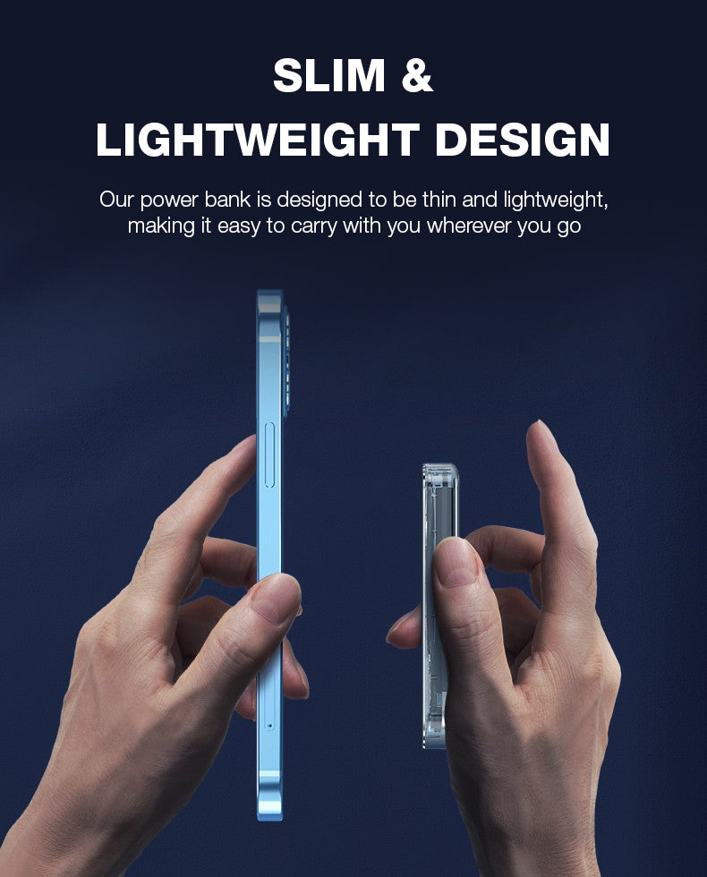 GXM Magnetic Wireless 20W Power Bank PB-W03 PB-W04 Stronger Magnetic Fast Charging iPhone 14 Pro Max Elegant Design Multiple Output 5000mAh and 10000mAh Capacity