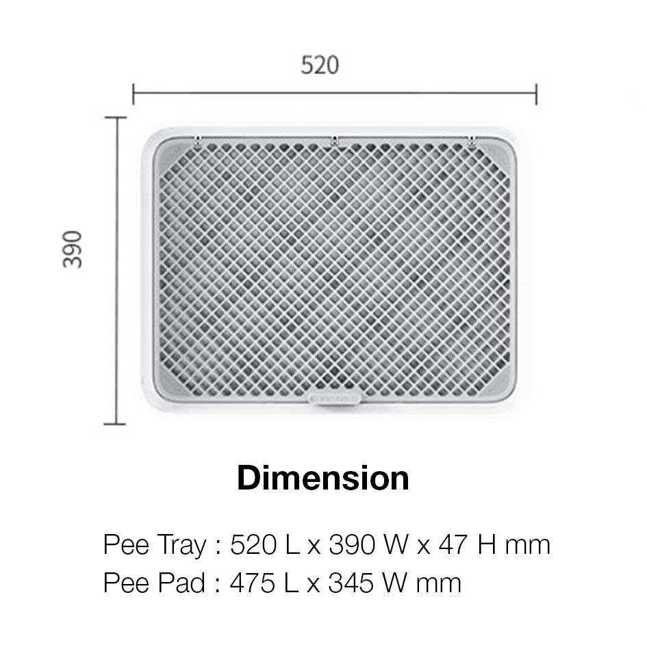 PETKIT PURA Dog Pee Tray Training Toilet Board Detachable Washable Easy to Replace Pee Pad and Corrosion Resistant