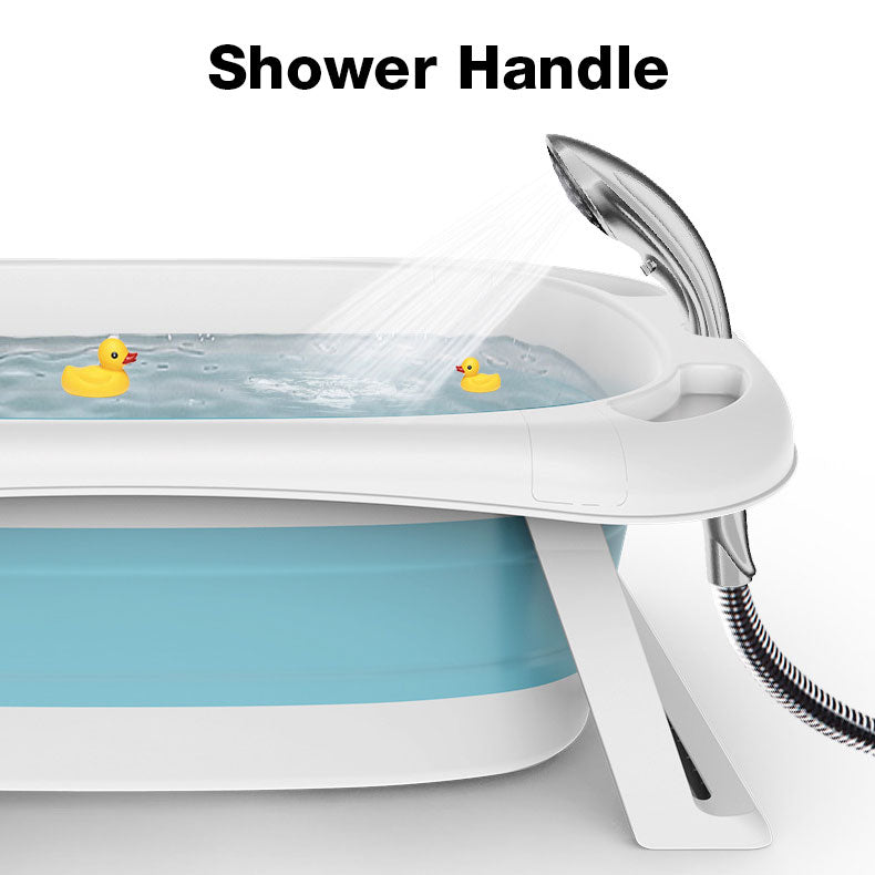 Foldable Baby Bathtub Collapsible Portable Safe and Eco-friendly Non-slip Material for Baby Kids Toddler Infant Bathtub